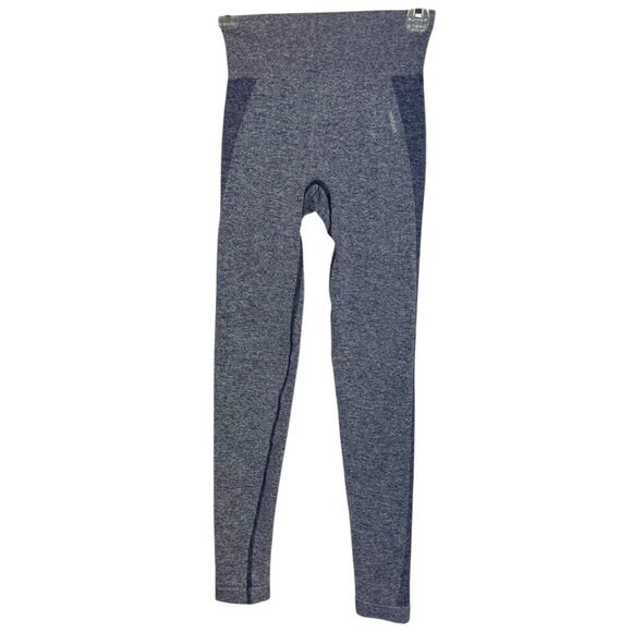 Gymshark Women's XS Flex High Waisted Leggings Blue Grey Marl Workout Gym Sporty - Picture 1 of 6